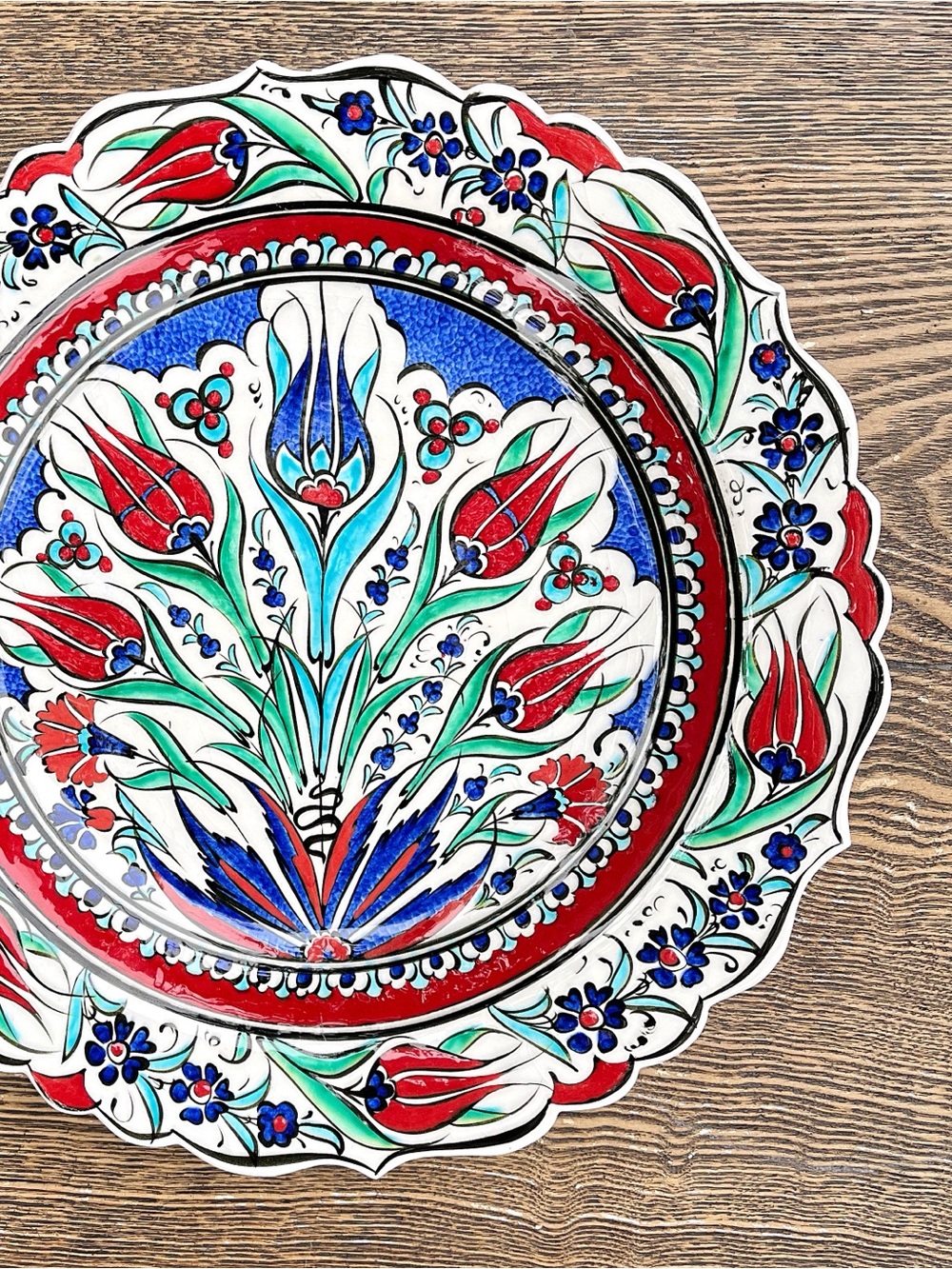 🆕 Listing!  Vintage | Turkish Floral Ceramic Wall Plate